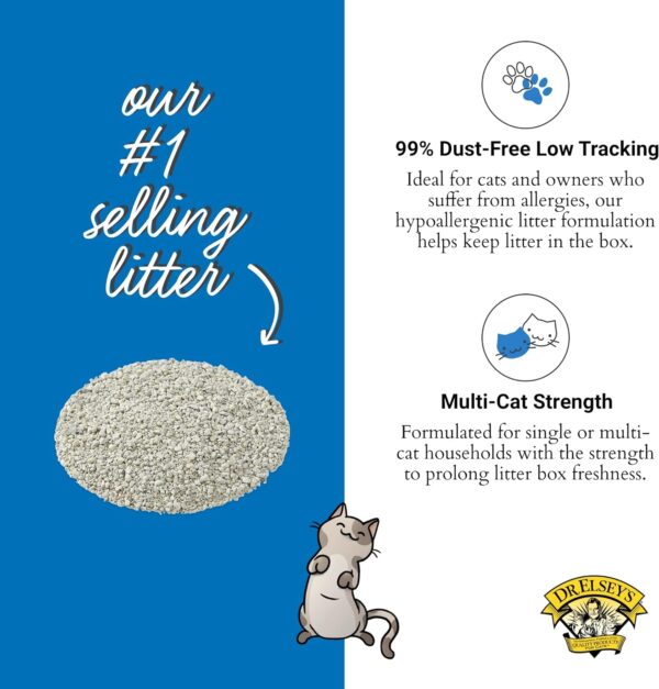 Dr. Elsey's Ultra UnScented Clumping Clay Cat Litter 40 lb. Bag - Image 3