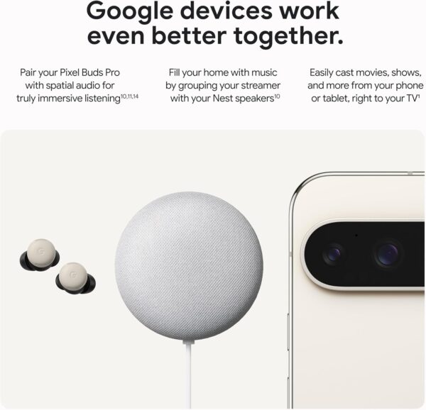 Google TV Streamer 4K - Fast Streaming Entertainment on Your TV with Voice Search Remote - Watch Movies, Shows, Live TV, and Netflix in 4K HDR - Smart Home Control - 32 GB of Storage - Porcelain - Image 6