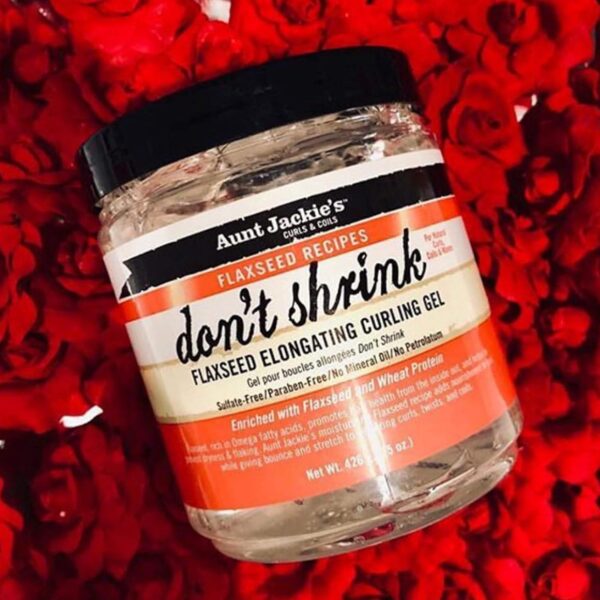Aunt Jackie's Flaxseed Recipes Don't Shrink Elongating Hair Curling Gel for Natural Curls, Coils and Waves, Helps Prevent Dryness and Flaking, 15 oz - Image 7
