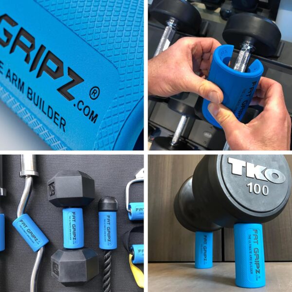 Fat Gripz Pro - The Simple Proven Way to Get Big Biceps & Forearms Fast - At Home Or In The Gym (Winner of 3 Men’s Health Magazine Awards) (2.25 Inch Outer Diameter) - Image 4