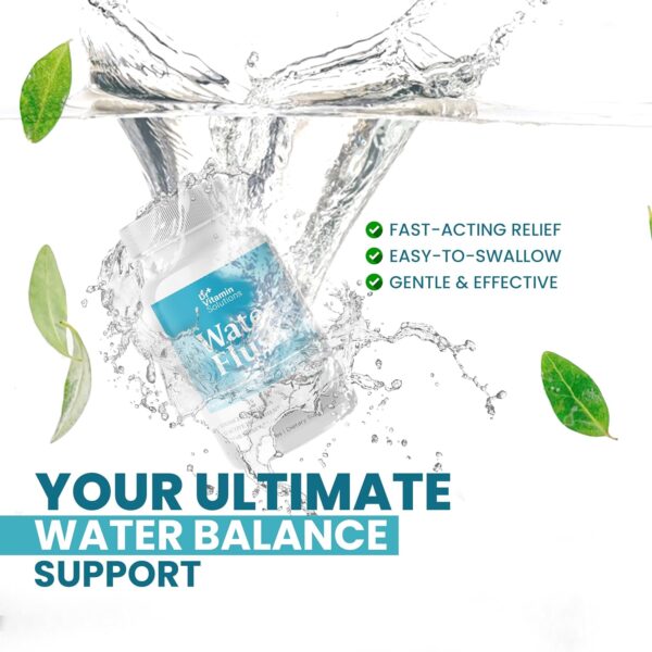 DR VITAMIN SOLUTIONS Diuretic Water Pills for Weight Control, 12 Active Ingredients (Green Tea, Cranberry & More), Instant Relief from Bloat & Swelling, Water Retention Pills for Women & Men - 60 Caps - Image 9