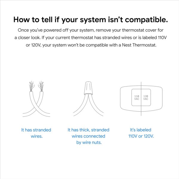 Google Nest Thermostat - Smart Thermostat for Home - Programmable Wifi Thermostat - Fog - Image 4