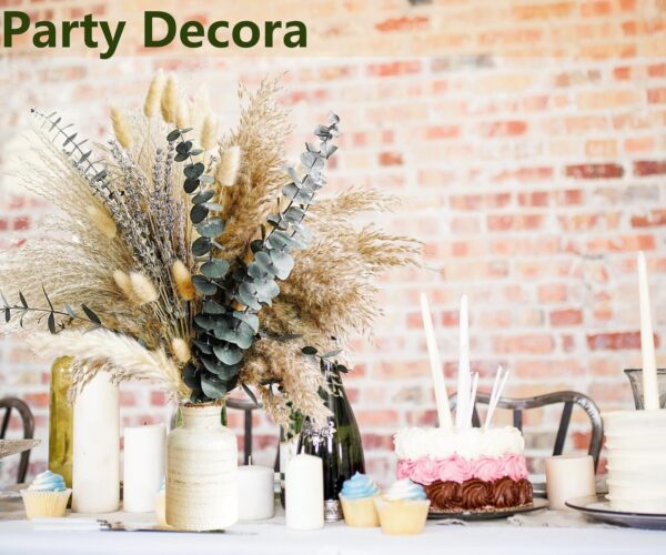 Green Pampas Grass Boho Bouquet – Exquisite Lavender and Eucalyptus Dried Flower Arrangements for Western Boho Decor – Rustic Flowers for Your Bohemian Home, Bedroom, and Wedding Table Décor - Image 5