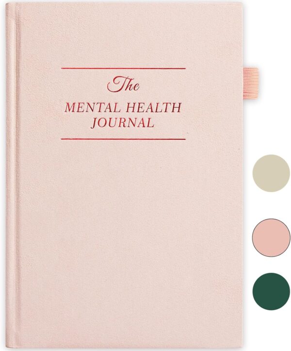 Mental Health Journal, Anxiety & Guided Journal for Women, 91 Days Self Care Journal to Practice Positive Thinking, ADHD Planner with Mood Tracker (A5 Size)-Pink (5-Mentalhealth-Pink)