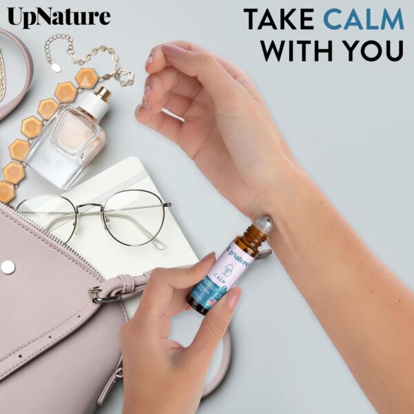 UpNature Calm Essential Oil Roll On - 100% Natural Stress Relief Aromatherapy - Relaxation Self Care Gifts for Women - Nurse Essentials - Image 4