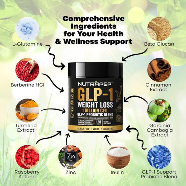 GLP-1 Probiotic Weight Loss Support Supplement - GLP 1 Booster with Berberine for Support Fat Burn - Image 2