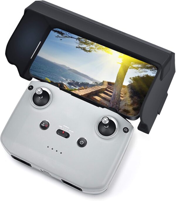 STARTRC Sun Hood Sunshade for DJI Neo/Mini 4k/Air 3S/Mini 2 SE/Mini 3/Mini 3 Pro/Mini 2/ Air 3/Mavic 3 Classic Controller Accessories for 4.4-7.1inch Smartphone Screen