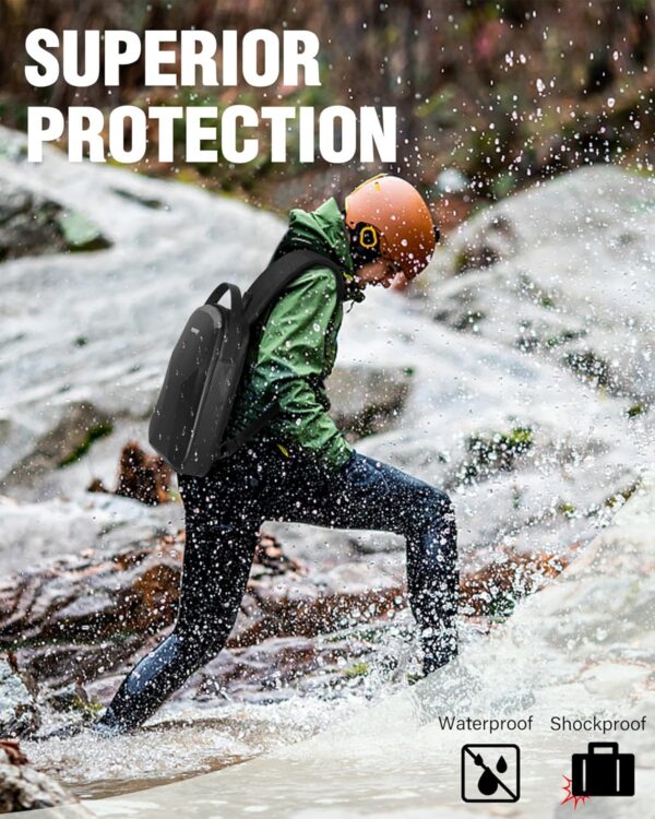 Mini 4 Pro Case, Waterproof Hard Carrying Case, Portable Travel Drone Sling Backpack, Crossbody Bag Compatible with DJI Mini 4 Pro, RC 2/ RC-N2 Controller, Fly More Combo and Accessories - Image 4