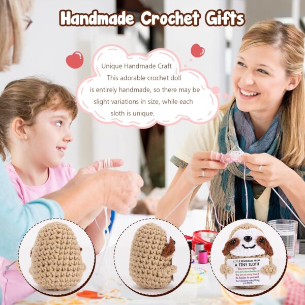 MBL Inspirational Birthday Gifts for Women - Little Reminders Emotional Cheer Support Small Funny Cute Duck Pickle Potato Nuggets Knitted Sloth for Her Him Men Friend Coworker Student Graduation - Image 2
