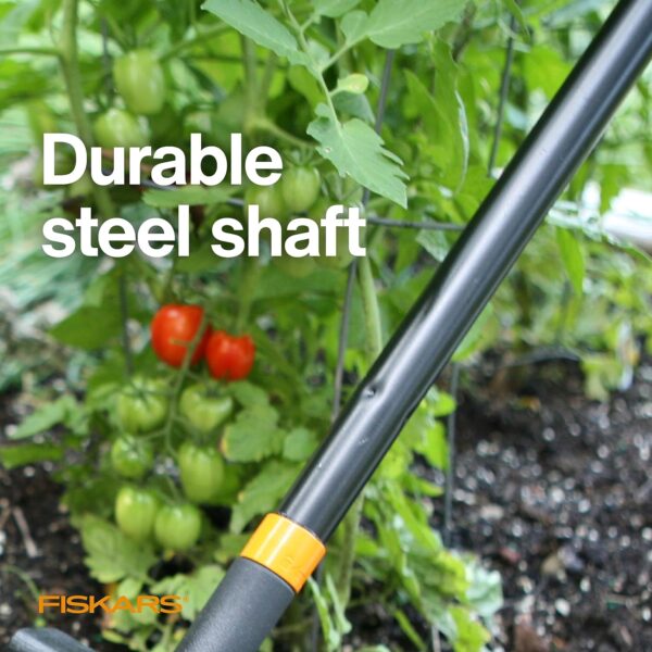 Fiskars Tiller Cultivator for Garden and Lawn, Extendable (40"- 60") Gardening Hand Tool, Telescoping Rotary Hand Cultivator Tool for Soil or Reseeding Grass - Image 5