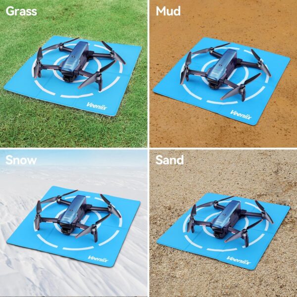 Drone Landing Pad,Foldable and Lightweight,Portable,Waterproof and Double Sided Quadcopter Helipad,Drone Accessories for Veeniix V11MINI/V11PRO,compatible for DJI mini 4K/mini 4 pro/avata 2/mini 3 pro - Image 3