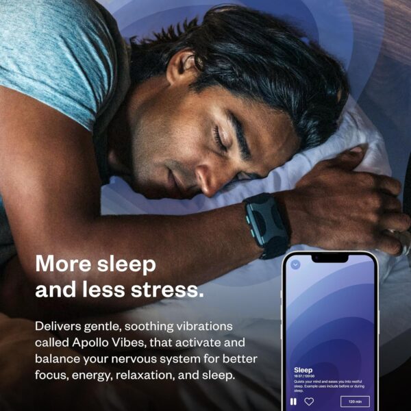 Apollo Neuro Sleep Aid & Stress Relief Wearable - Help Improve Sleep, Calm Mind and Body, Stimulate Vagus Nerve, Rebalance Nervous System (Rose) - Image 2