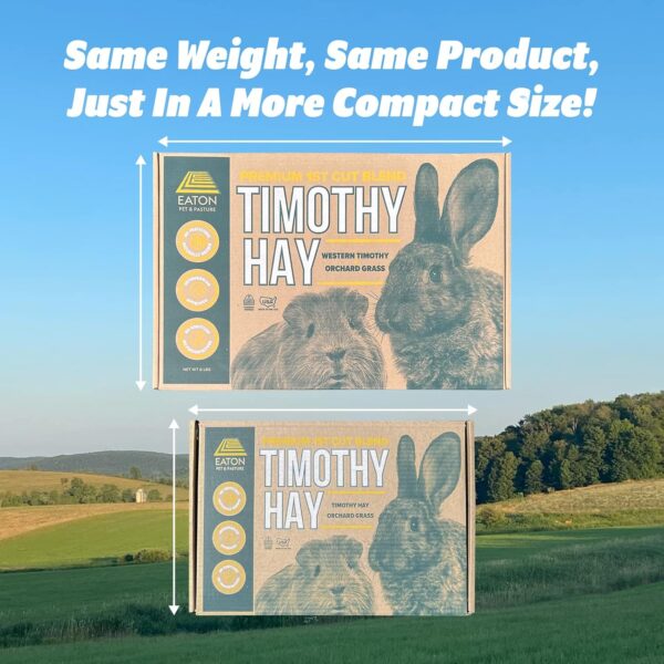 Eaton Pet and Pasture Naturally Grown, Premium, 1st Cut Blend, Western Timothy Hay Orchard Blend, Small Animal Food, Sustainable, Eco-Friendly, Farmer-Owned, 6LB-Box. - Image 3