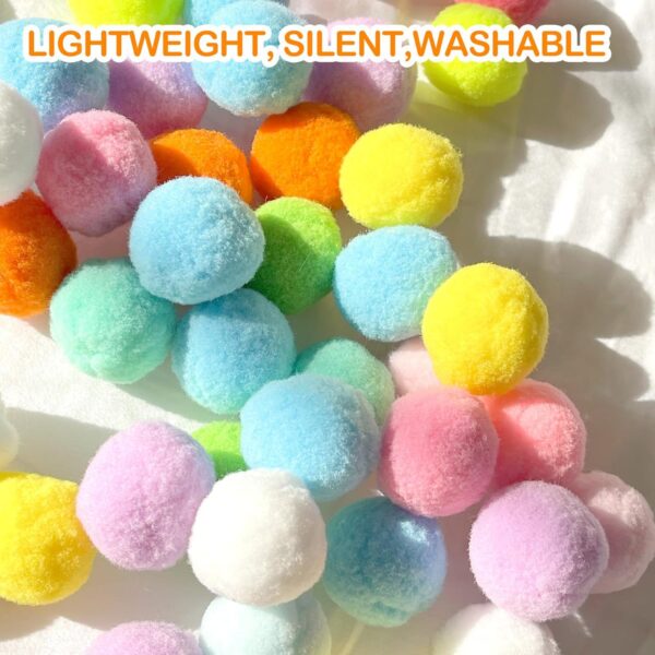 31Pcs Cat Ball Toy Launcher Gun,Cat Balls Fetch Toy,30Pcs Plush Fuzzy Balls Launcher Cat Toy for Cats with 1 Gun,Funny Interactive Cat Toys for Bored Indoor Adult Cats,Cute Kitten Kitty Toys - Image 5