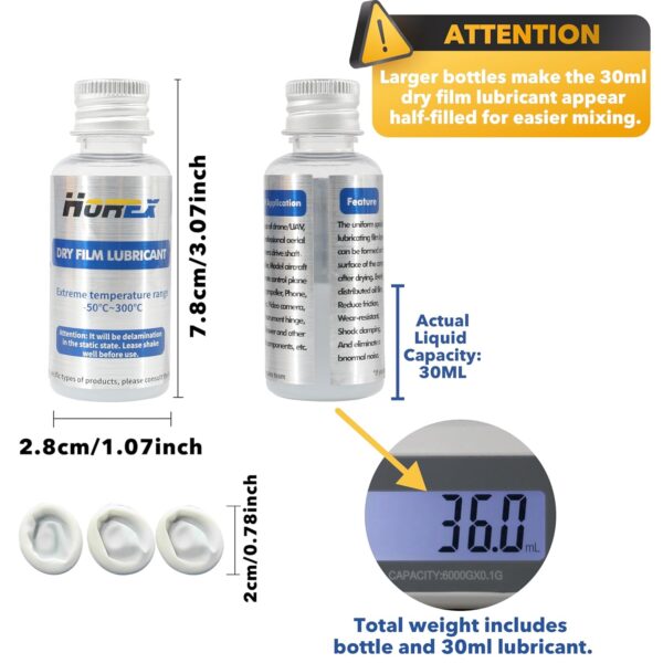 Drone Dry Film Lubricant with PFPE 30ml Propeller Shafts Lube Anti Seize Reduces Friction Maintenance Accessories for Agricultural Drone UAV FPV Drive Shaft Motor Bearings Remote Control Toy RC Models - Image 9
