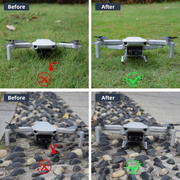 HeiyRC Landing Gear Extensions for DJI Mini 4K/Mini 2/Mini SE/Mavic Mini for Specta Drone Foldable Height Extended Leg Accessory - Image 3