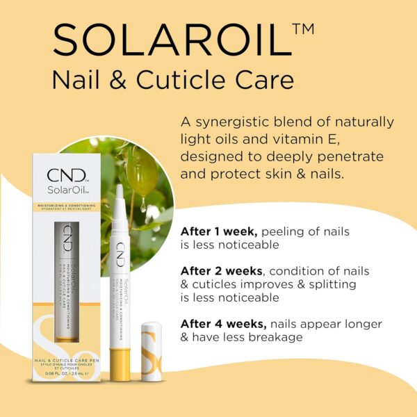 CND SolarOil & RescueRXx, Cuticle Oil Pen, Keratin Nail Treatment Pen, On-the-Go, Travel-Sized - Image 2