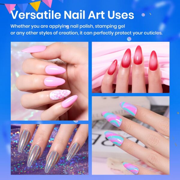 Beetles Liquid Latex for Nail 15ml - Peel off Nail Polish Cuticle Guard with Plastic Nail Care Stick Nails Design Air-Dry Liquid Latex Barrier for Protector Fingers - Image 7