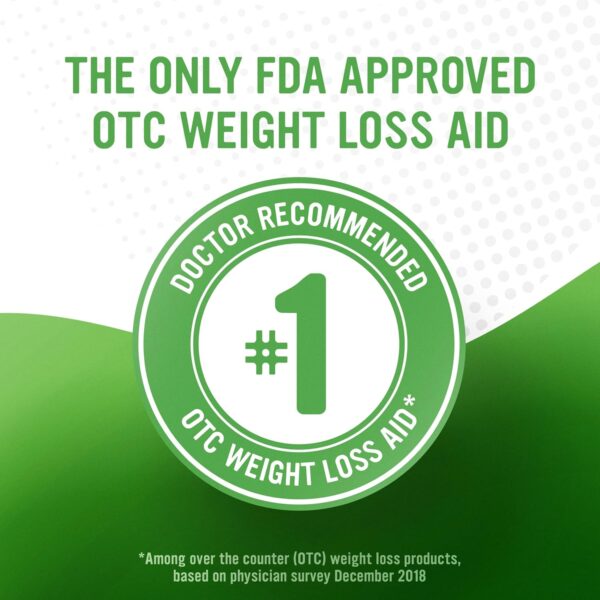 alli Weight Loss Diet Pills, Orlistat 60 mg Capsules, Non Prescription Weight Loss Aid, 120 Count Refill Pack - Image 12