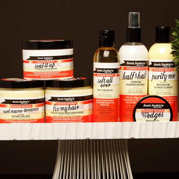 Aunt Jackie's Flaxseed Recipes Don't Shrink Elongating Hair Curling Gel for Natural Curls, Coils and Waves, Helps Prevent Dryness and Flaking, 15 oz - Image 9