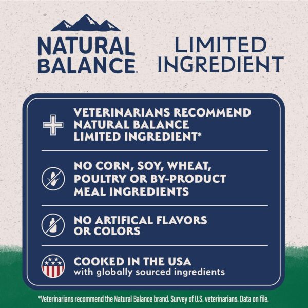 Natural Balance Limited Ingredient Small-Breed Adult Dry Dog Food with Healthy Grains, Lamb & Brown Rice Recipe, 4 Pound (Pack of 1) - Image 7