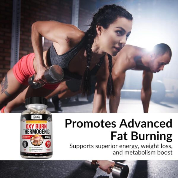 Kaya Naturals Supreme Fat Burner - Weight Loss Pills Women & Men - Appetite Suppressant Supplement - Powerful Thermogenic Diet Pills - Natural Energy Boost Oxy Burn 60 Count - Image 3