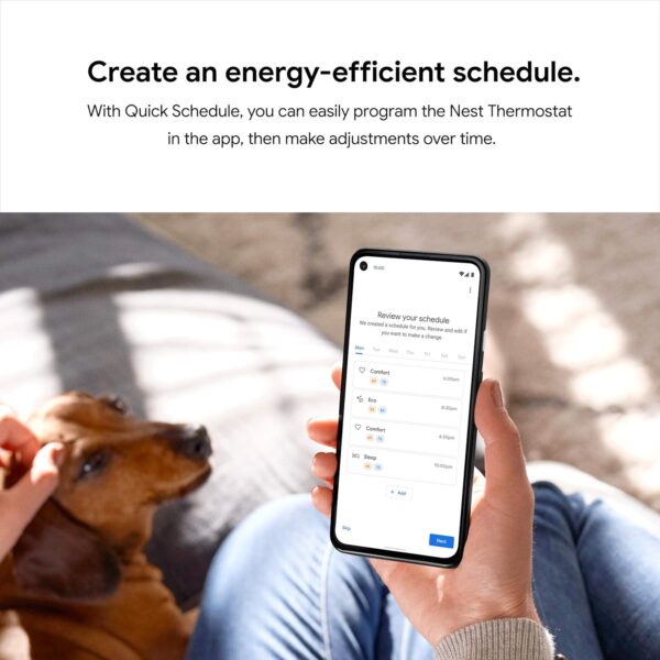 Google Nest Thermostat - Smart Thermostat for Home - Programmable Wifi Thermostat - Fog - Image 10