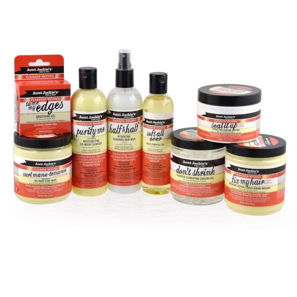 Aunt Jackie's Flaxseed Recipes Don't Shrink Elongating Hair Curling Gel for Natural Curls, Coils and Waves, Helps Prevent Dryness and Flaking, 15 oz - Image 10