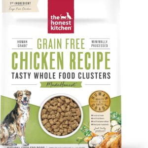 The Honest Kitchen Whole Food Clusters Grain Free Chicken Dry Dog Food, 1 lb Trial Pouch