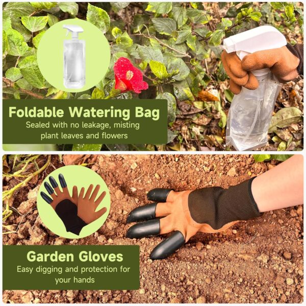 Garden Tool Set 10Pcs, Heavy Duty Gardening Tool Set, with Non-Slip Rubber Grip, Durable Garden Tools Organizer Handbag, Outdoor Hand Tools, Ideal Gardening Tool Kit Gifts for Women and Men - Image 7