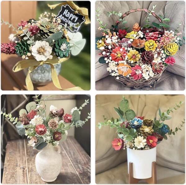 18pcs Eucalyptus Stems Artificial Eucalyptus Leaves Stems Artificial Fake Flowers for Home Office Flowers Bouquet Centerpiece Wedding Decoration Christmas Decor 2025 - Image 3