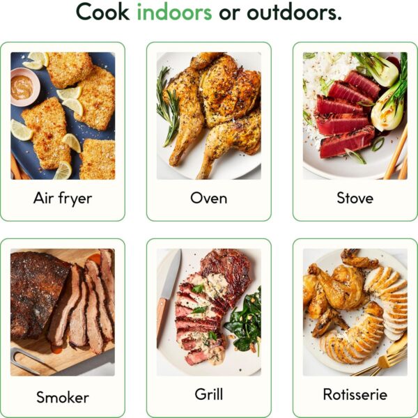 CHEF iQ Sense Smart Wireless Meat Thermometer with Ultra-Thin Probe, Unlimited Range Bluetooth Meat Thermometer, Digital Food Thermometer for Remote Monitoring of BBQ Grill, Oven, Smoker, Air Fryer - Image 5