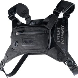 MVRK Water Resistant Chest Pack - Running Vest for Workouts, Running Phone Holder Extra Storage, Lightweight Running Pack