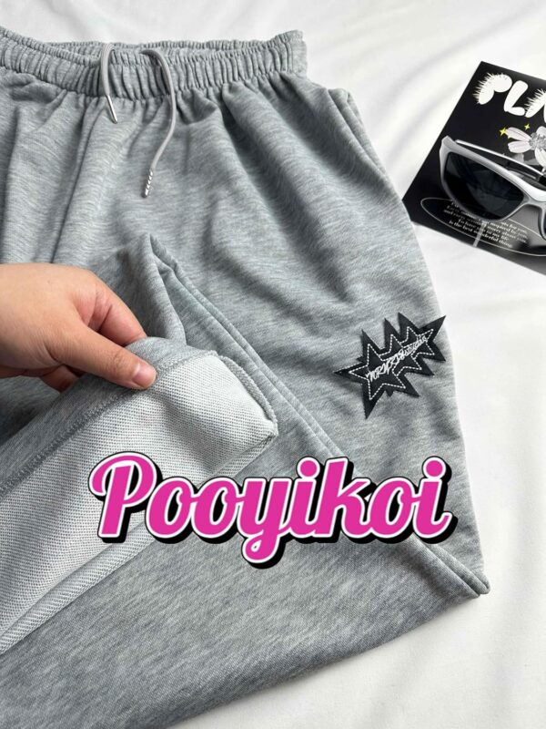 Pooyikoi Women Streetwear Sweatpants Drawstring Elastic Waist Loose Wide Leg Joggers Y2k Star Print Pants Harajuku Trousers - Image 3