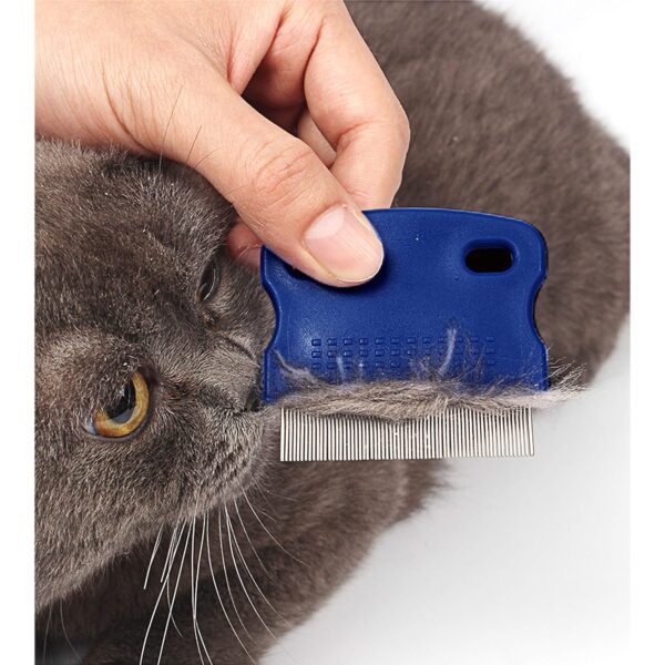 Flea Comb 4Pcs with High Strength Teeth Pet Tear Stain Remover Combs, Pet Dog Cat Grooming Comb Set Effective Float Hair Remover - Image 7