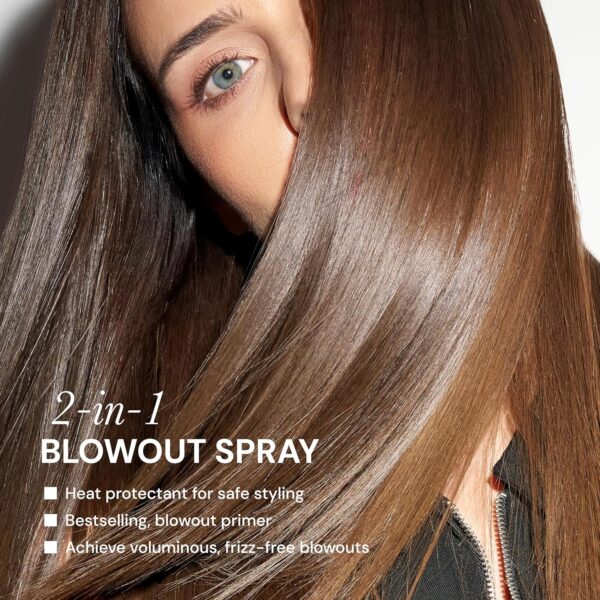L'ANGE HAIR Glass Hair Thermal Blowout Primer | Heat Protectant Spray Frizz Control Hair | Heat Protectant Shine Enhancer | Blow-Dry Support Thermal Styling Mist Smooth Finish | 5 fl oz Bottle - Image 3